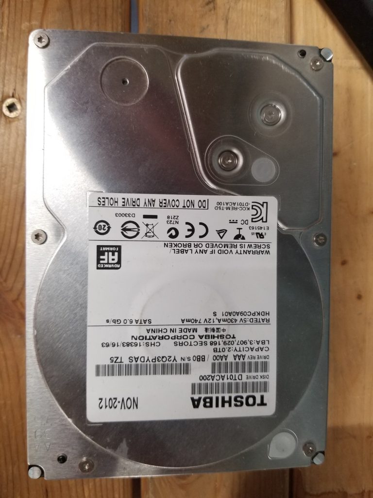 Toshiba 2TB DT01ACA200 Internal 7200RPM 3.5" SATA HDD Hard Drive