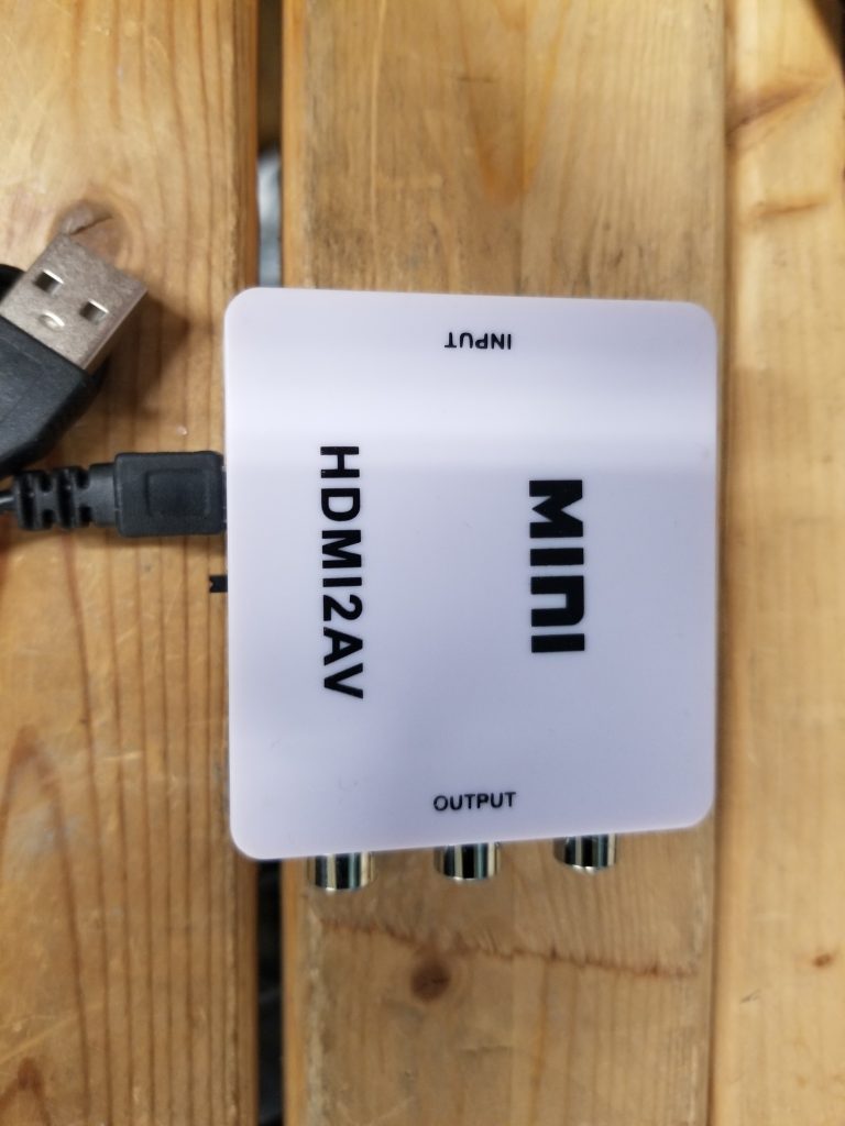 Mini HDMI2AV To AV RCA CVBS 1080P Composite Audio Video Adapter Converter Box WJ