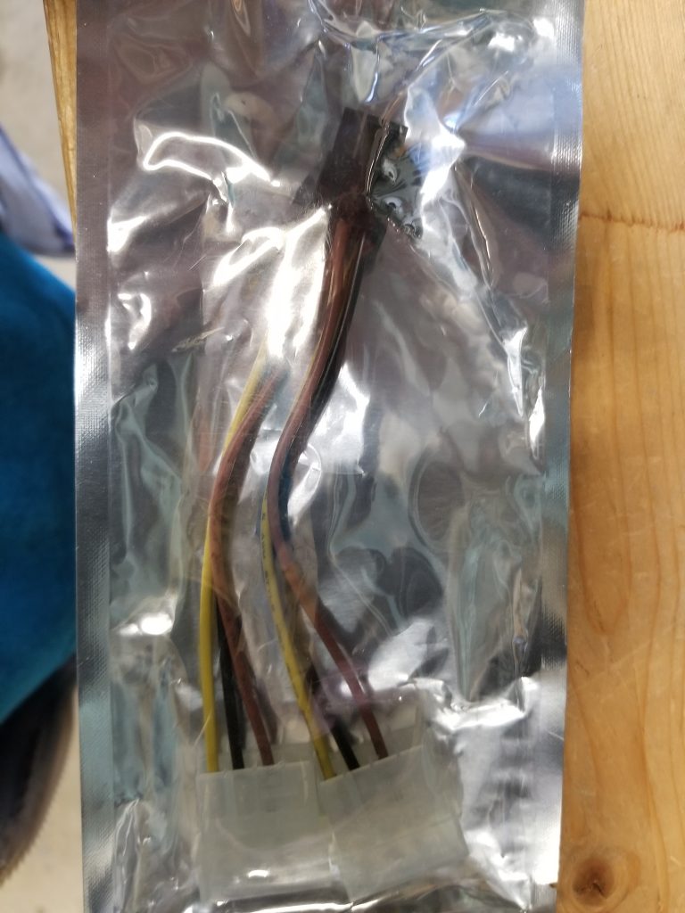 6pin to 2 molex cable