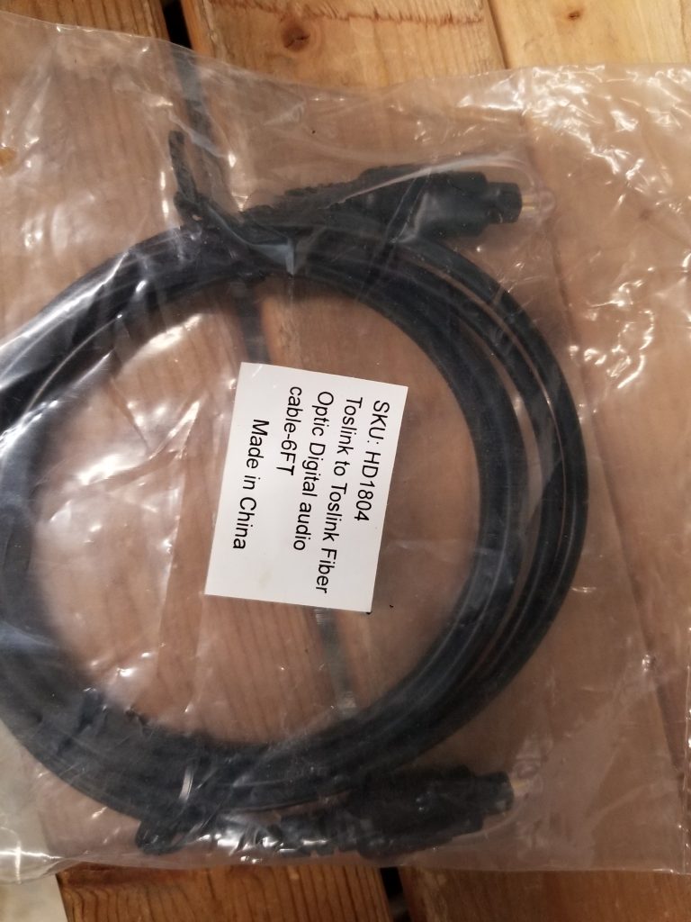 TOSLINK OPTICAL CABLE 6FT
