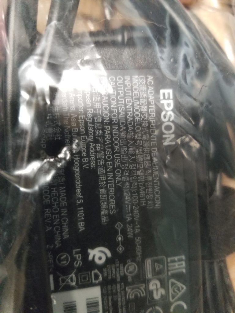 EPSON POWER ADAPTER 24V 1A