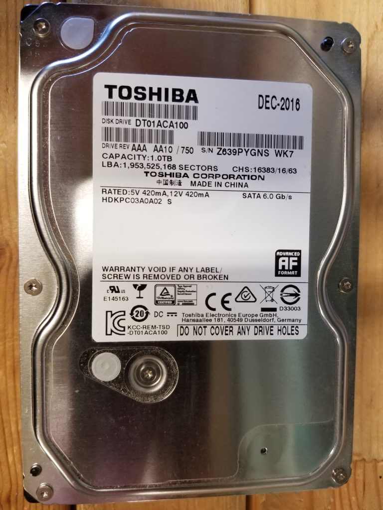 Toshiba DT01ACA050 500gb 3.5" Desktop Hard Drive