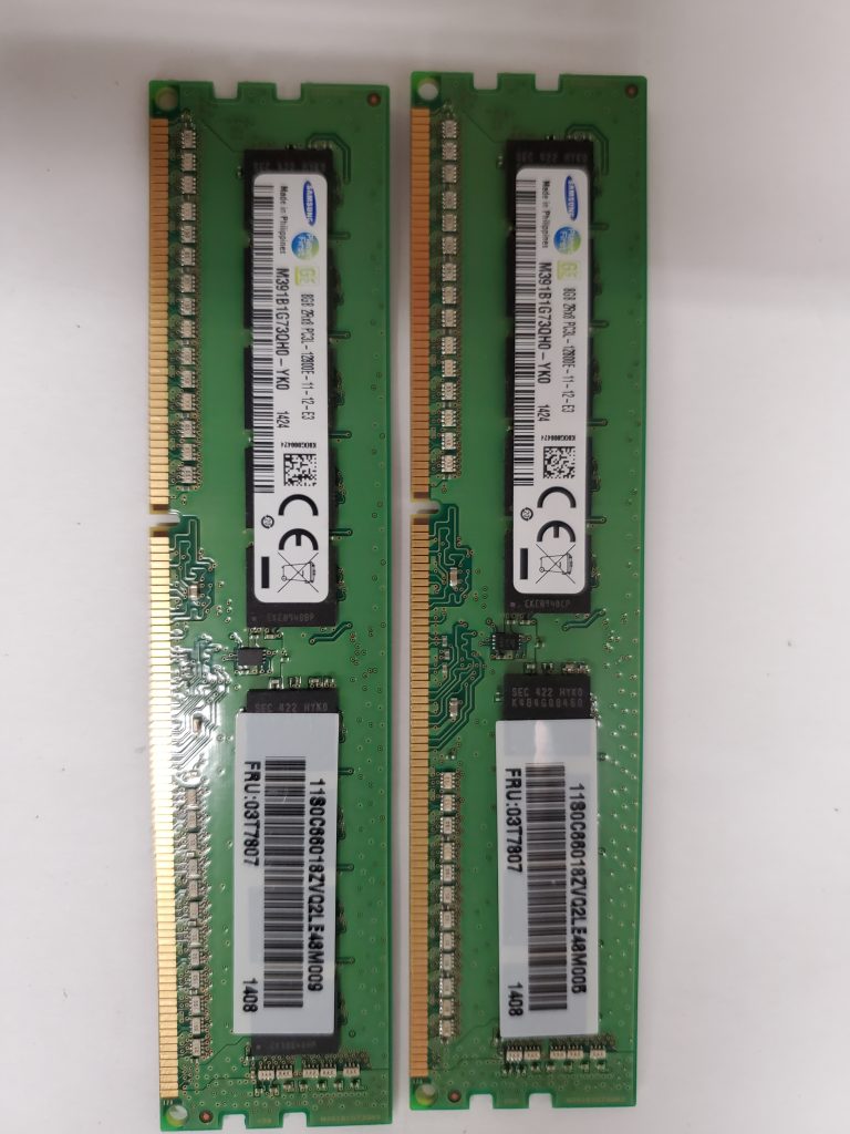 Samsung 8GB 2Rx8 PC3L-12800E (DDR3 ECC-1600) Memory (M391B1G73QH0-YK0) 